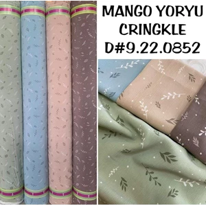 Mango Yoryu Crinkle Kain Apparel dan Bahan Dress  