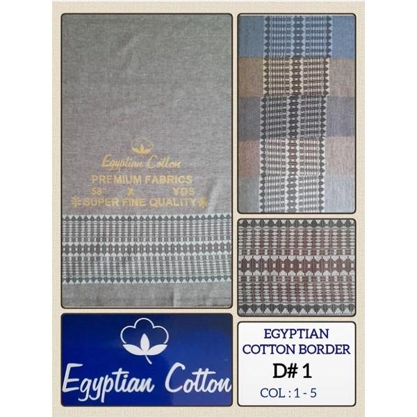 Kain Polyester + Egyptian Cotton Border