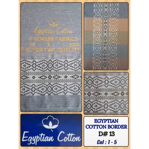 Kain Polyester + Egyptian Cotton Border