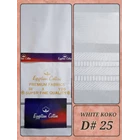 Kain Polyester + Egyptian Cotton Border Premium White 2