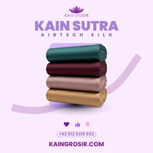 Kain Sutra Airtech Silk Premium - Koleksi Warna Lengkap