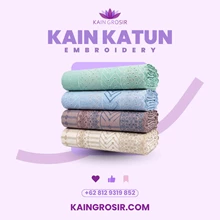 Kain Katun Embroidery Premium - Koleksi Warna Lengkap