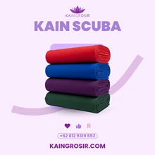 Kain Scuba Premium - Tekstur Tebal Lembut Lentur