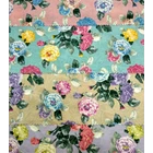 Cotton Fabrics printed flower designs 4